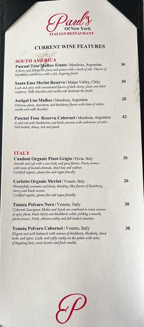 Paul's of New York Restaurant
